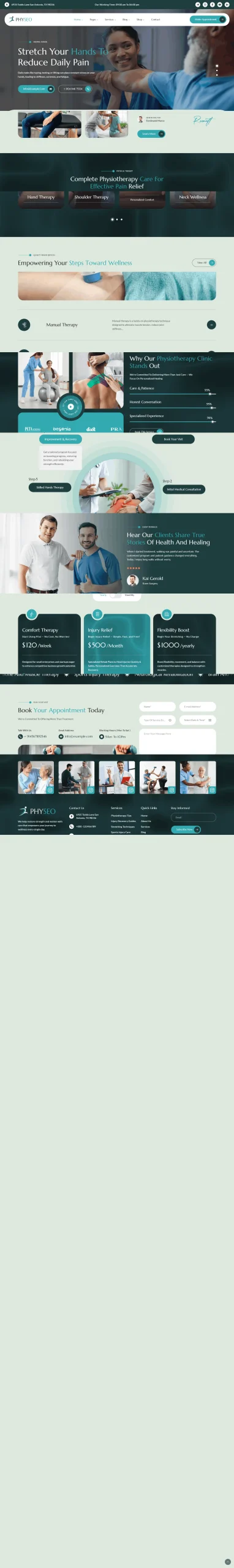Phtyseotherapist Demo Website