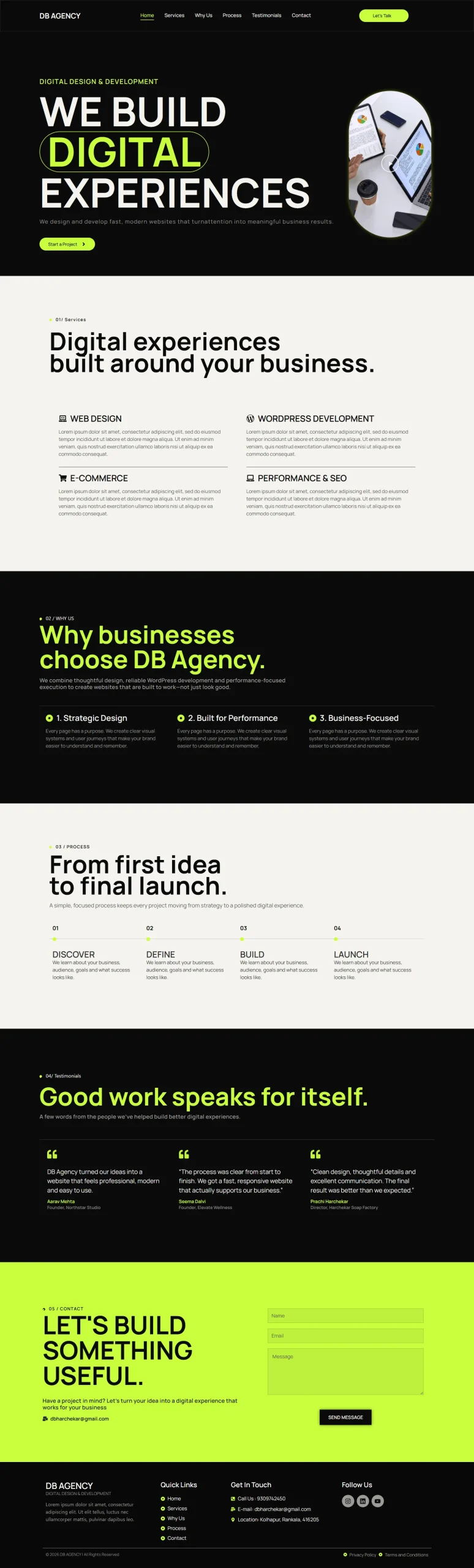 Agency Website Demo